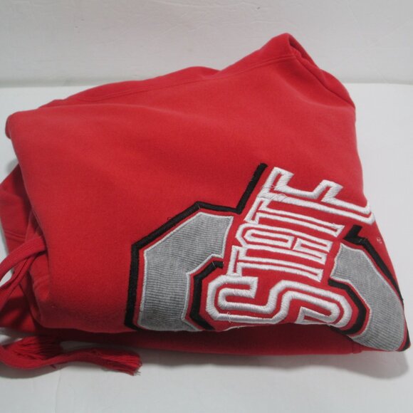 OHIO STATE BUCKEYES PULLOVER HOODIE SWEATSHIRT RED MENS M / WOMENS L - Picture 6 of 8